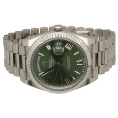 Rolex Day-Date 40 Ref.228239 White Gold Olive Green