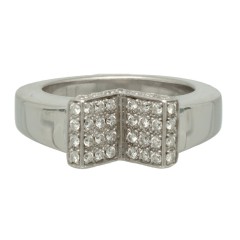 18 krt witgouden fantasie briljant ring ca.0.50 Ct