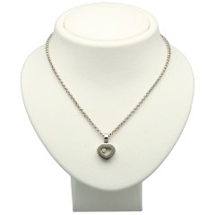 Chopard Happy Diamonds 18Krt. witgoud collier GERESERVEERD