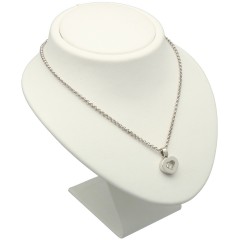 Chopard Happy Diamonds 18Krt. witgoud collier GERESERVEERD