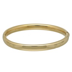 14 Krt geelgouden Slavenarmband 7mm