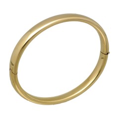 14 Krt geelgouden Slavenarmband 7mm