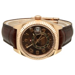 Rolex Sky-Dweller Ref.326135 EveroseGold/Chocolate Dial