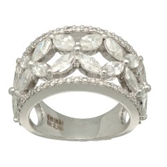 14 krt Witgouden ring met Diamant 2.96 Ct