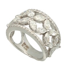 14 krt Witgouden ring met Diamant 2.96 Ct