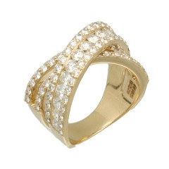 Geelgouden Fantasie Briljant ring 2.29 Ct