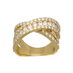 Geelgouden Fantasie Briljant ring 2.29 Ct