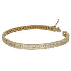 Geelgouden Armband bezet met 2.47 Ct Briljant