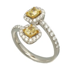 18 Krt exclusieve  Diamanten ring 1.79 Ct  One of a Kind