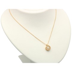 Geelgouden collier met Briljanten hanger