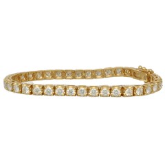 18 krt geelgouden Tennisarmband 5.06 Ct