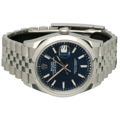 Rolex datejust 36 Ref.126200 Blue/Motif Dial 