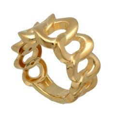 14Krt. gouden Schakel ring