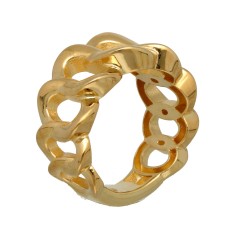 14Krt. gouden Schakel ring