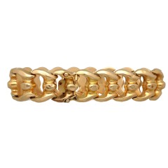 18Krt. Rose gouden brede Vintage armband 