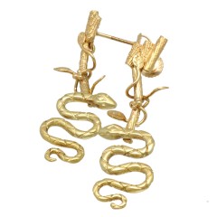 14Krt. gouden ''Serpenti'' oorhangers 