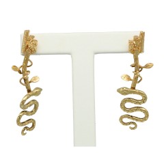 14Krt. gouden ''Serpenti'' oorhangers 