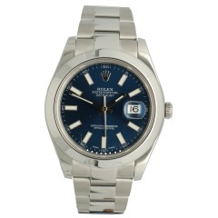 Rolex Datejust II 41mm Ref: 116300 ''Blue dial'' Full set