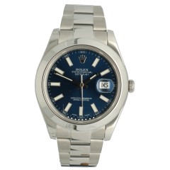 Rolex Datejust II 41mm Ref: 116300 ''Blue dial'' Full set