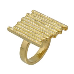 18Krt. gouden Fantasie ring met Briljant ca. 1.00Ct. 