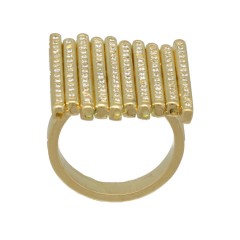 18Krt. gouden Fantasie ring met Briljant ca. 1.00Ct. 