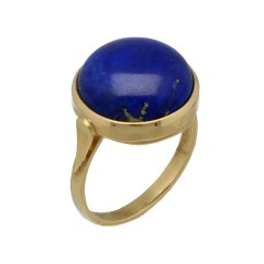 18 krt gouden ring met Lapis Lazulli