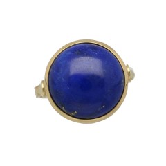 18 krt gouden ring met Lapis Lazulli