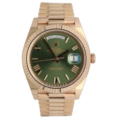 Rolex Day Date 40 Ref.228235 Everose/Olive Green