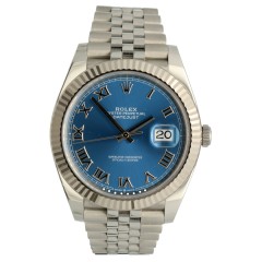 Rolex Datejust 41 Azzurro Blue Ref. 126334 
