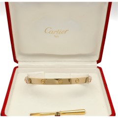 18 krt Cartier Love Armband Geel goud mt 21. Jaren '90