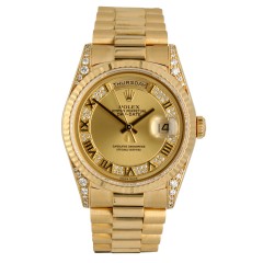 18 K. Rolex Day-Date 36 Ref.18338 Myriad Dial 