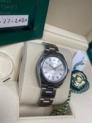 Rolex Oyster Perpetual 28 Ref.276200 Silver Index 