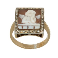 Gouden Camee ring 