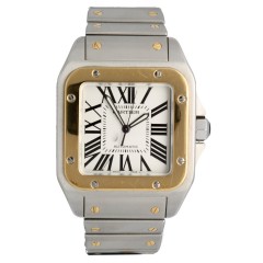 Cartier Santos 100 XL W200728G Goud/Staal