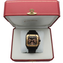 Cartier Santos XL Chronograph Titanium/rosegoud Full set