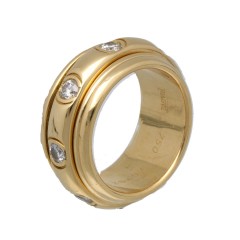 18Krt. Piaget Possession Large ring rondom briljant met Certificaat