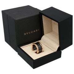 Bvlgari B.Zero1 ring Roségoud   Keramiek