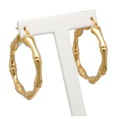 14Krt. Gouden Bamboo Hoops