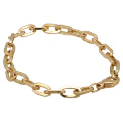 14 krt Geelgouden schakelarmband.