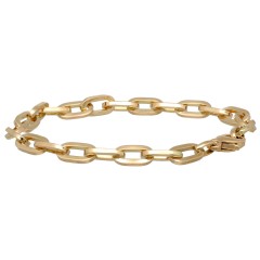 14 krt Geelgouden schakelarmband.