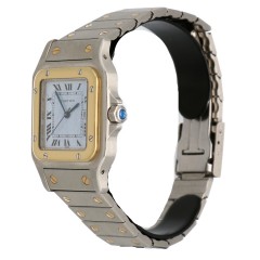 Cartier Santos Galbee Goud/Staal