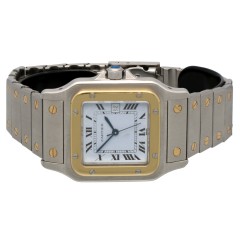 Cartier Santos Galbee Goud/Staal