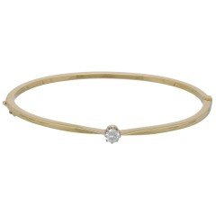 14Krt. gouden Bangle gezet met Briljant 0.30Ct.