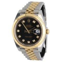 Rolex Datejust 41 Black diamond/Jubilee 126333