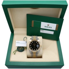 Rolex Datejust 41 Black diamond/Jubilee 126333