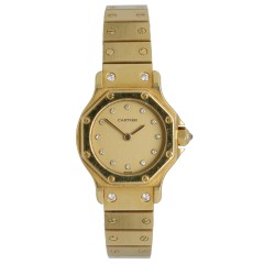 Cartier Santos Octagon 18K.Goud 