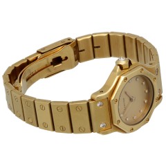 Cartier Santos Octagon 18K.Goud 