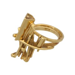 18Krt.gouden ring ontwerp  Anneke Schat (televizier-ring)