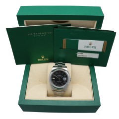 Rolex Datejust II Ref.116300 Black Roman Index 