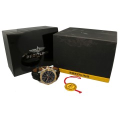 Breitling Chronomat Evolution Gold/Steel Black Index 